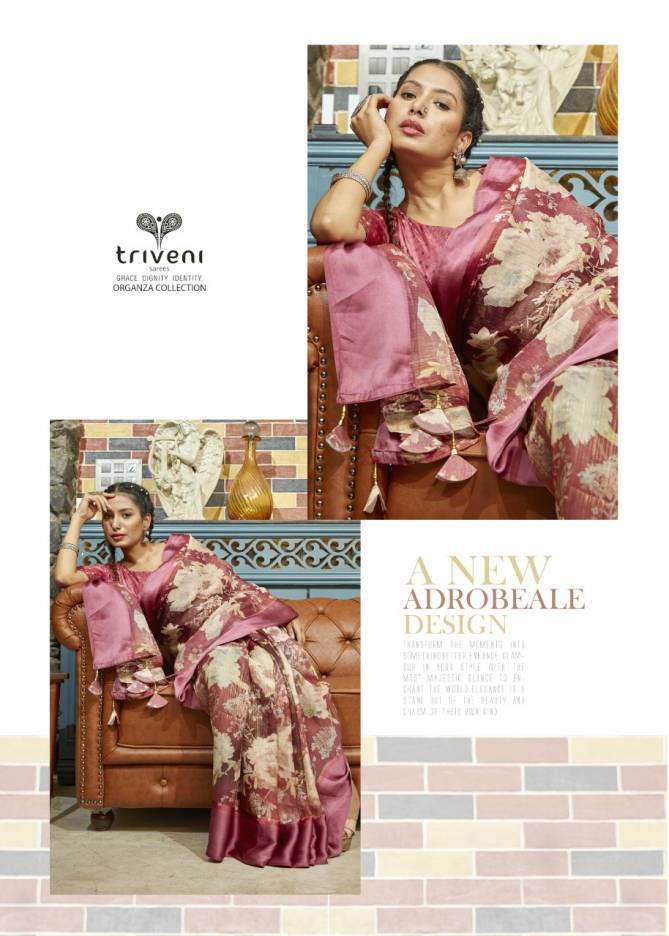 Triveni Kantara Fancy Ethnic Wear Wholesale Printed Saree Catalog